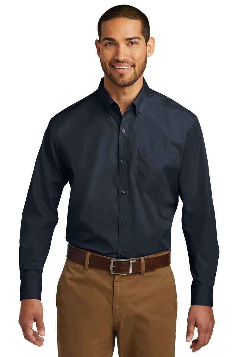 Port Authority® Long Sleeve Carefree Poplin Shirt. W100 - additional view 5