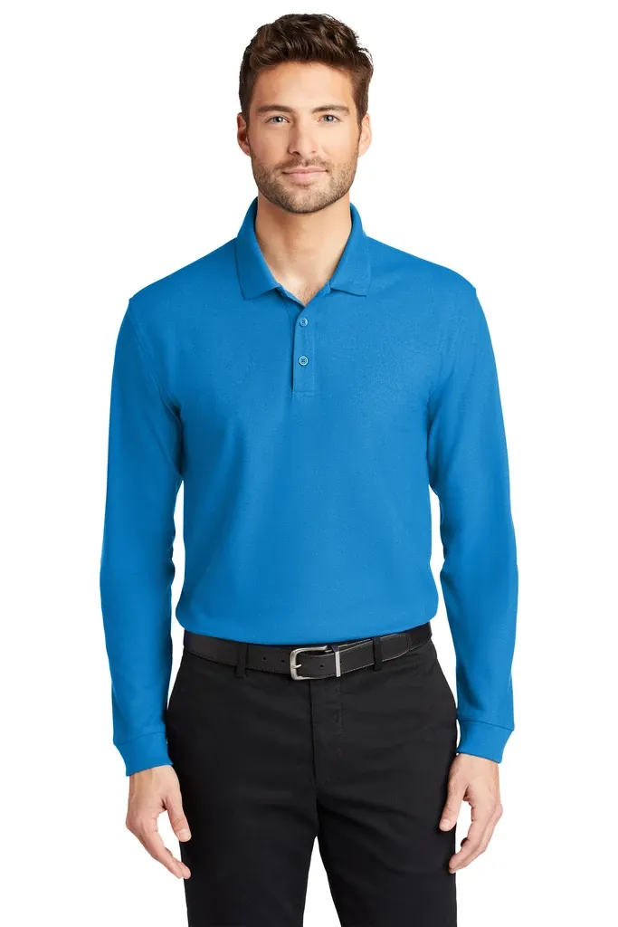Port Authority® Long Sleeve Core Classic Pique Polo. K100LS - additional view 1