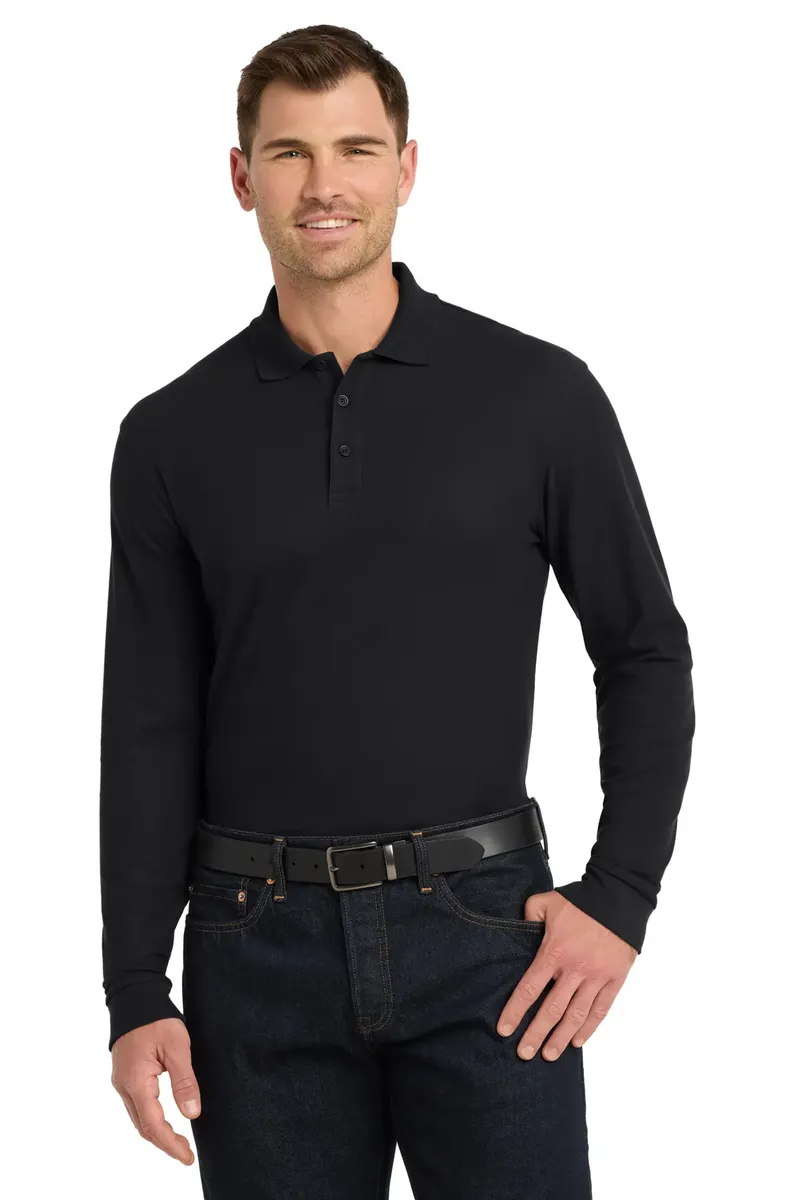 Port Authority® Long Sleeve Core Classic Pique Polo. K100LS - additional view 2