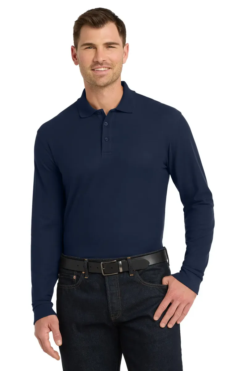 Port Authority® Long Sleeve Core Classic Pique Polo. K100LS - additional view 4