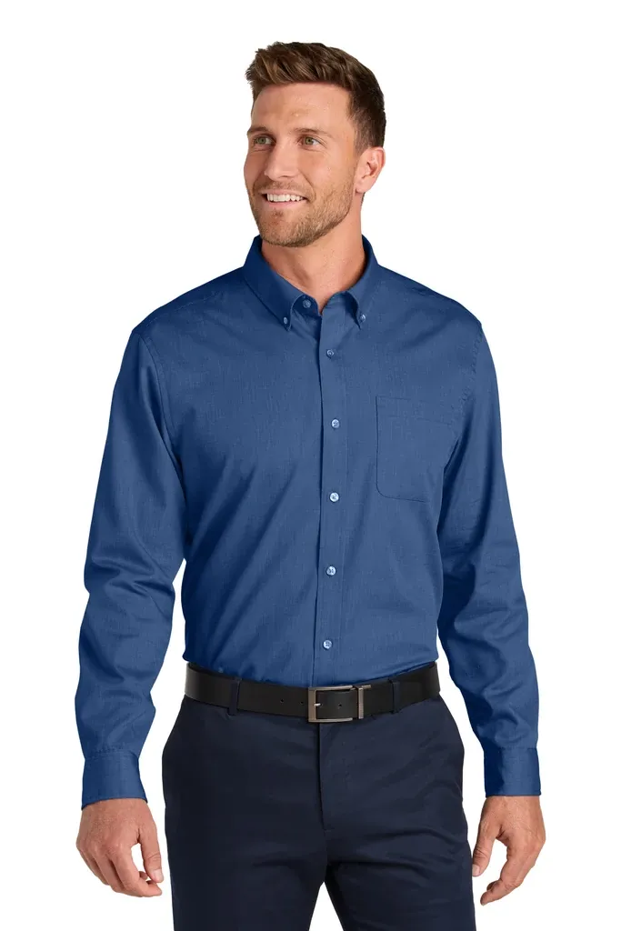 Port Authority® Long Sleeve Nailhead Easy Care Shirt W816 - additional view 2
