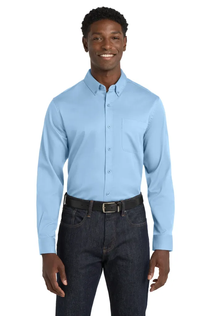 Port Authority® Long Sleeve SuperPro React Twill Shirt. W808 - additional view 15