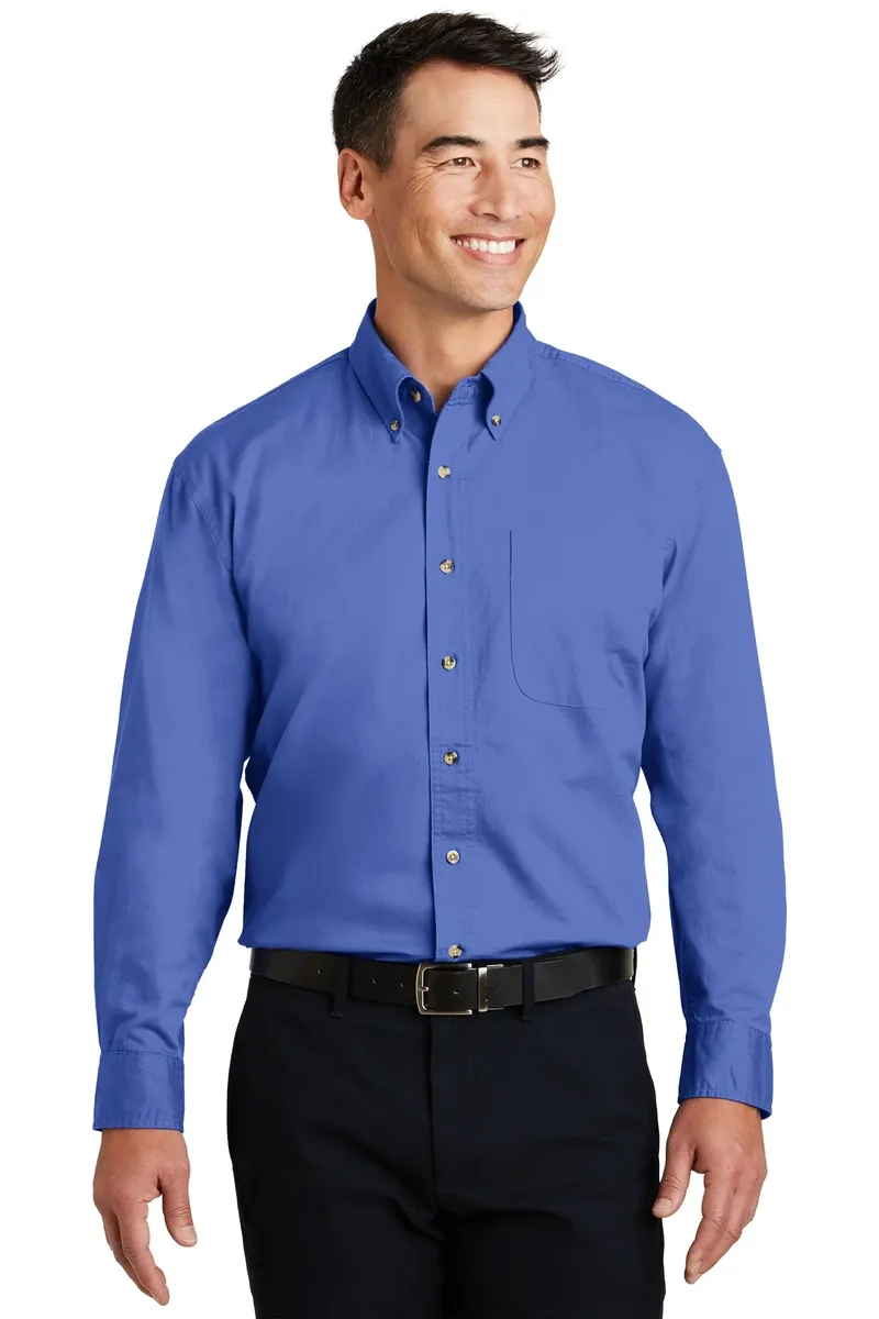 Port Authority® Long Sleeve Twill Shirt.  S600T - additional view 7