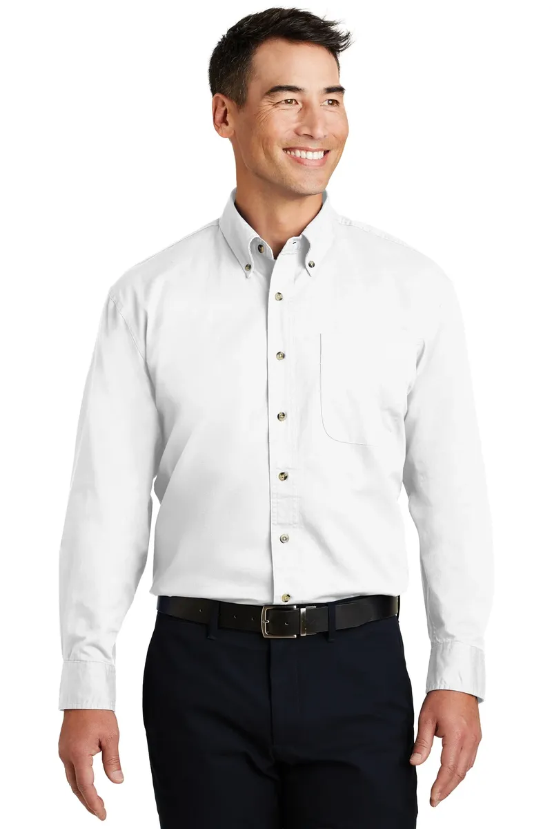Port Authority® Long Sleeve Twill Shirt.  S600T - additional view 8