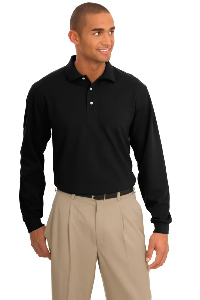 Port Authority® Rapid Dry Long Sleeve Polo.  K455LS - additional view 3
