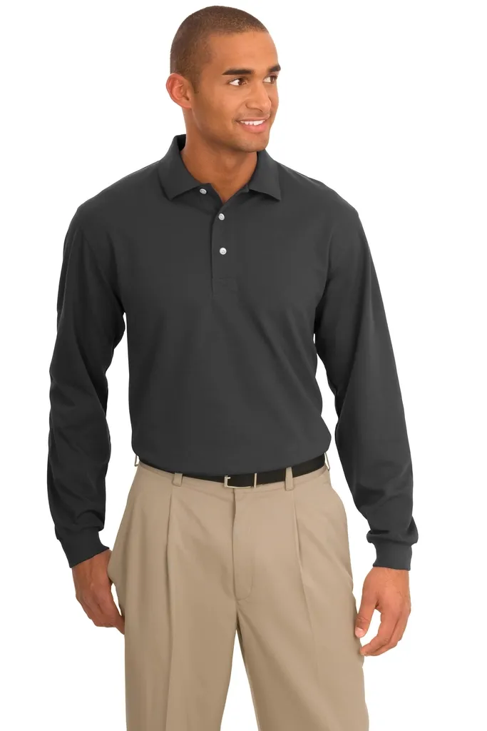 Port Authority® Rapid Dry Long Sleeve Polo.  K455LS - additional view 2