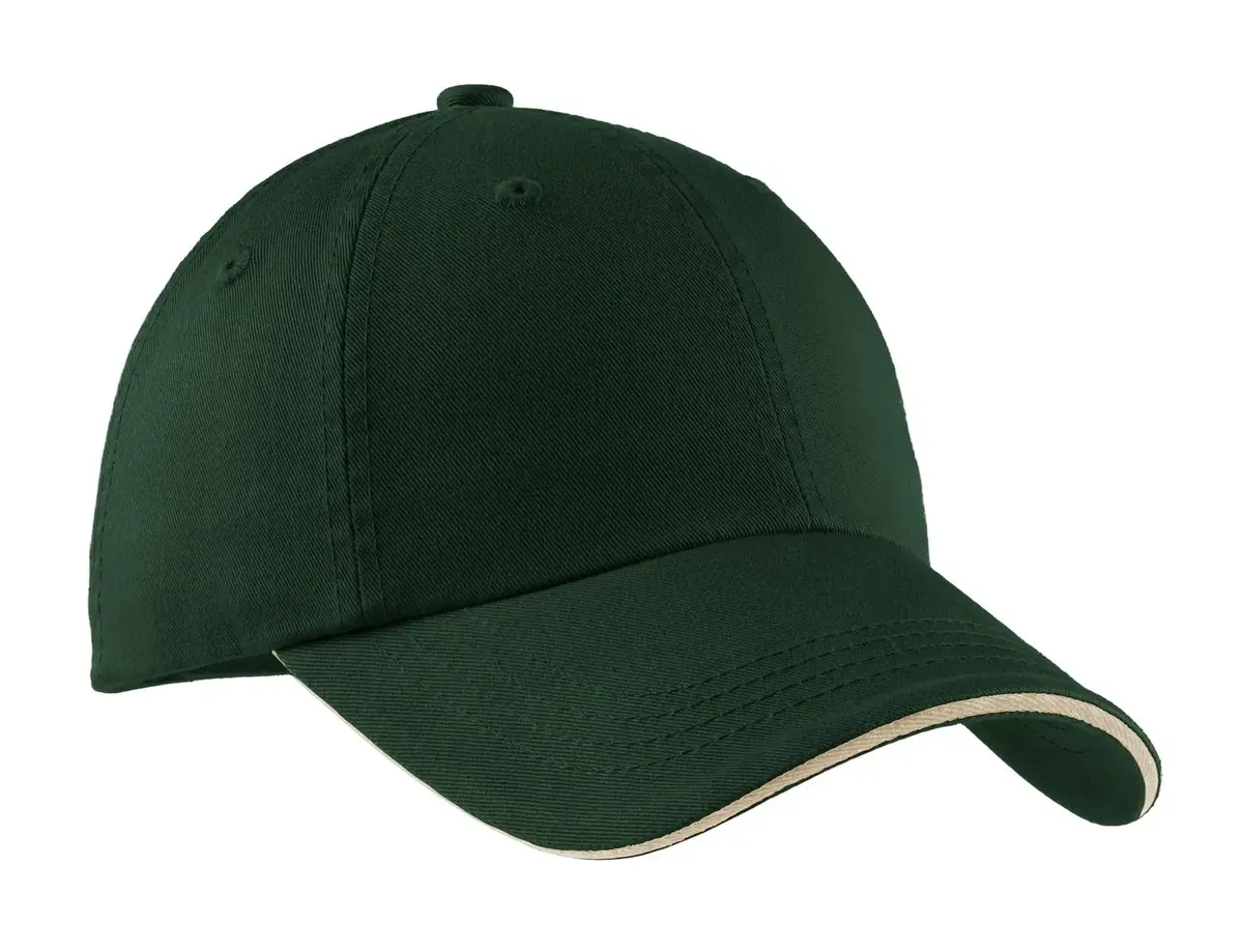 Port Authority® Sandwich Bill Cap with Striped Closure.  C830 - additional view 8