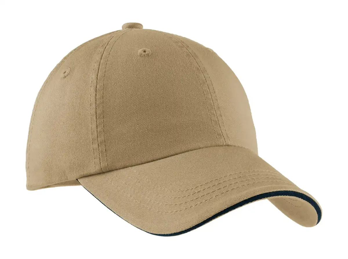 Port Authority® Sandwich Bill Cap with Striped Closure.  C830 - additional view 9