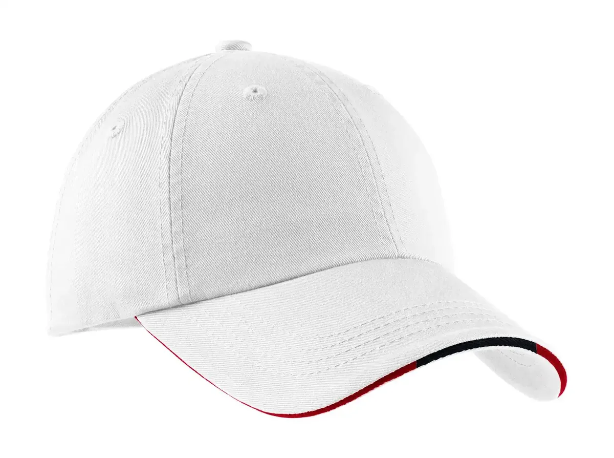 Port Authority® Sandwich Bill Cap with Striped Closure.  C830 - additional view 2