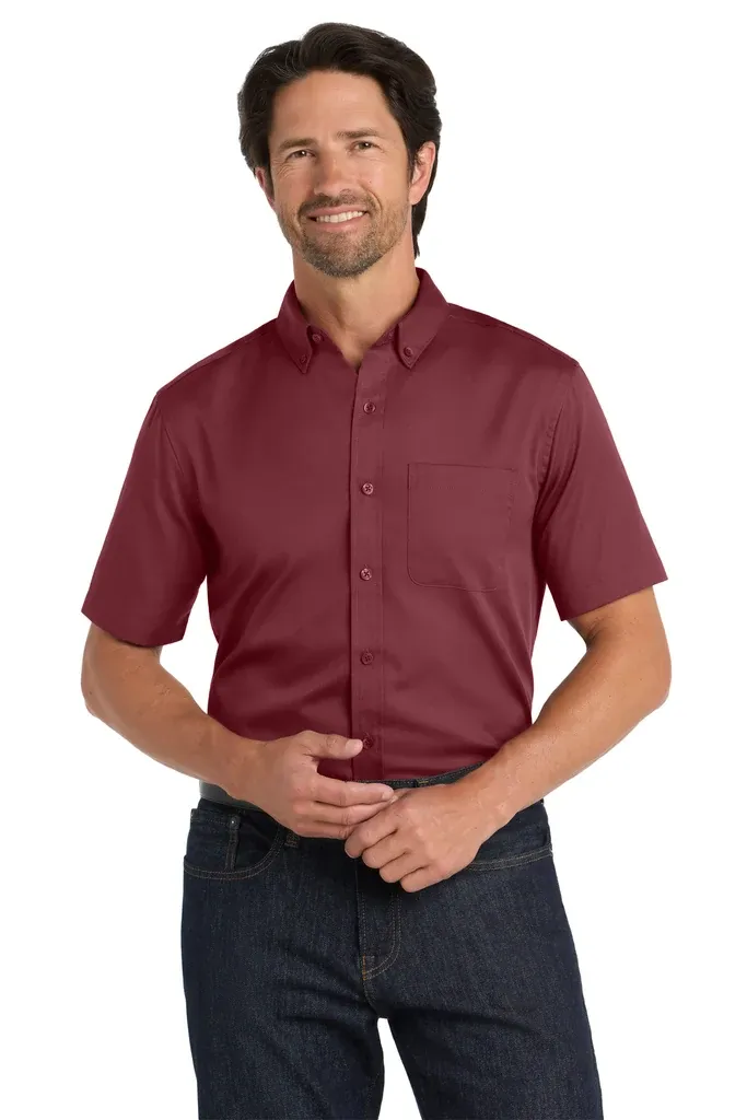 Port Authority® Short Sleeve SuperPro React Twill Shirt. W809 - additional view 3