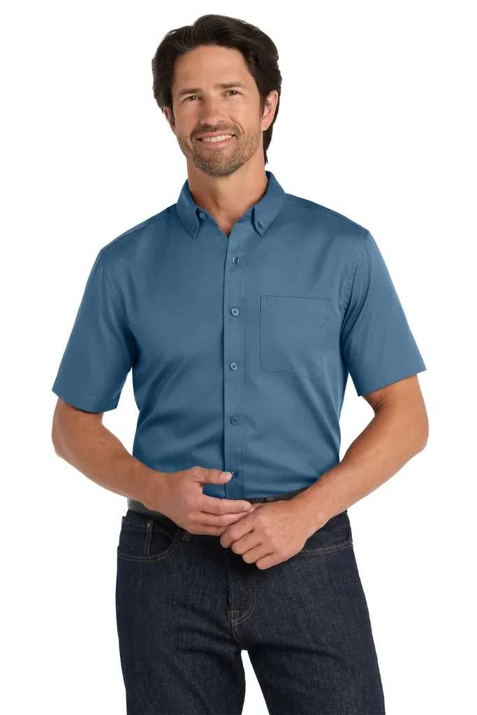 Port Authority® Short Sleeve SuperPro React Twill Shirt. W809 - additional view 7