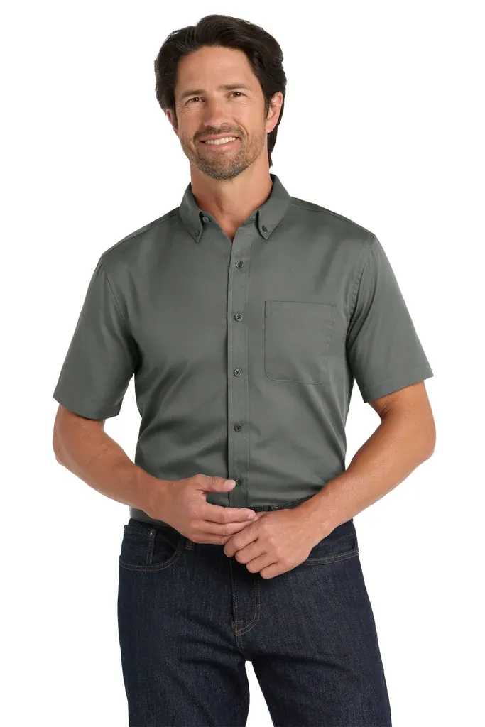 Port Authority® Short Sleeve SuperPro React Twill Shirt. W809 - additional view 8