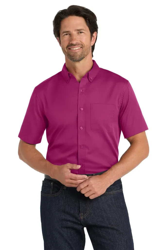 Port Authority® Short Sleeve SuperPro React Twill Shirt. W809 - additional view 9