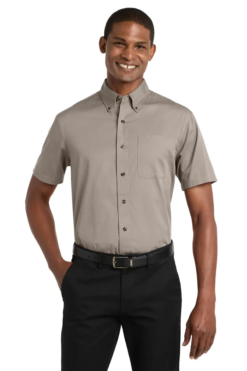 Port Authority® Short Sleeve Twill Shirt. S500T - additional view 1