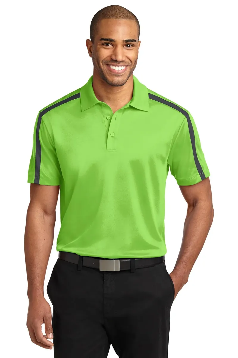 Port Authority® Silk Touch Performance Colorblock Stripe Polo. K547 - additional view 5
