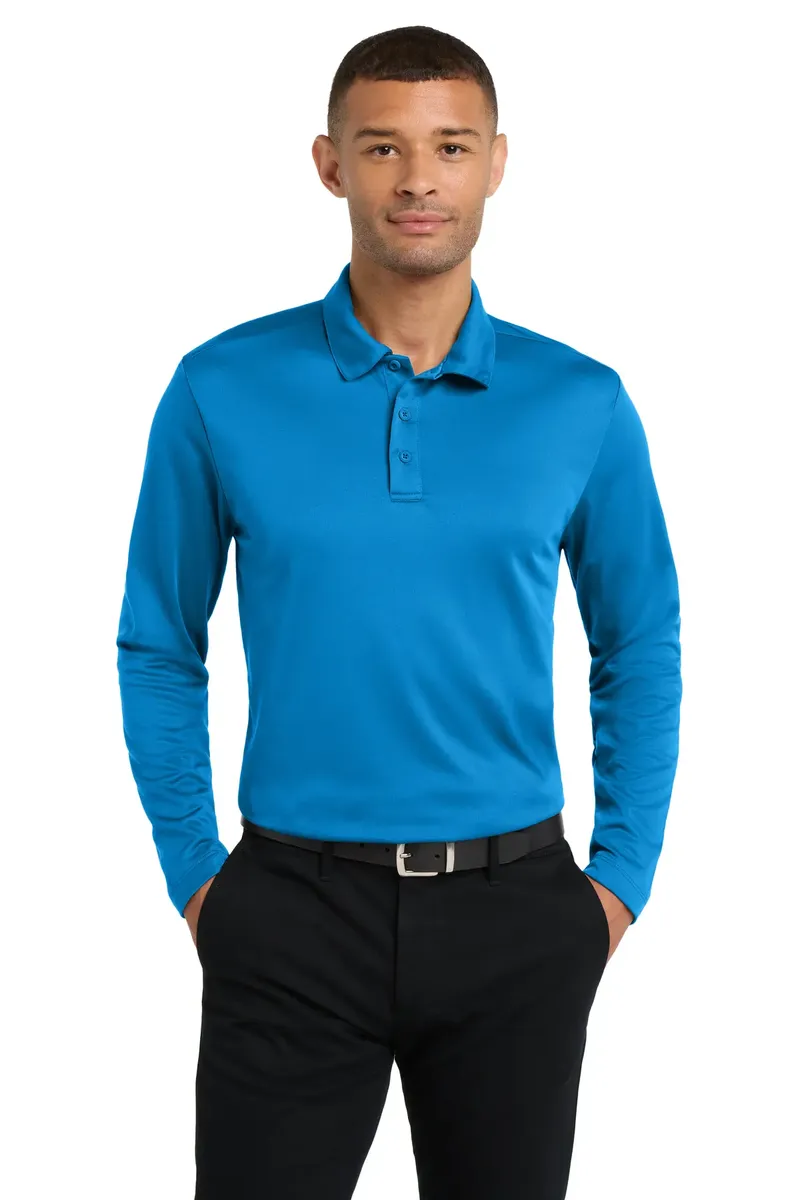 Port Authority® Silk Touch Performance Long Sleeve Polo. K540LS - additional view 2