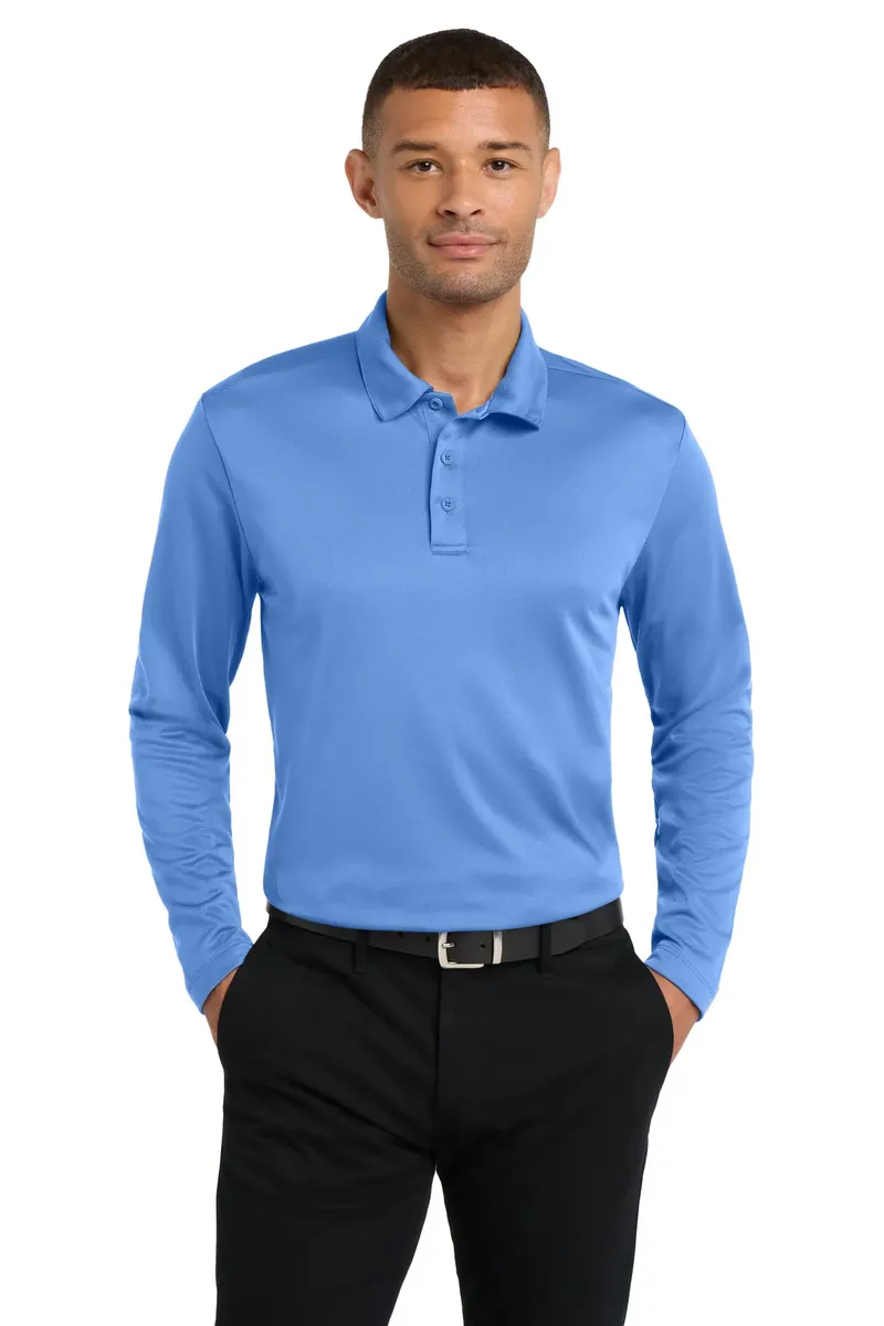 Port Authority® Silk Touch Performance Long Sleeve Polo. K540LS - additional view 3