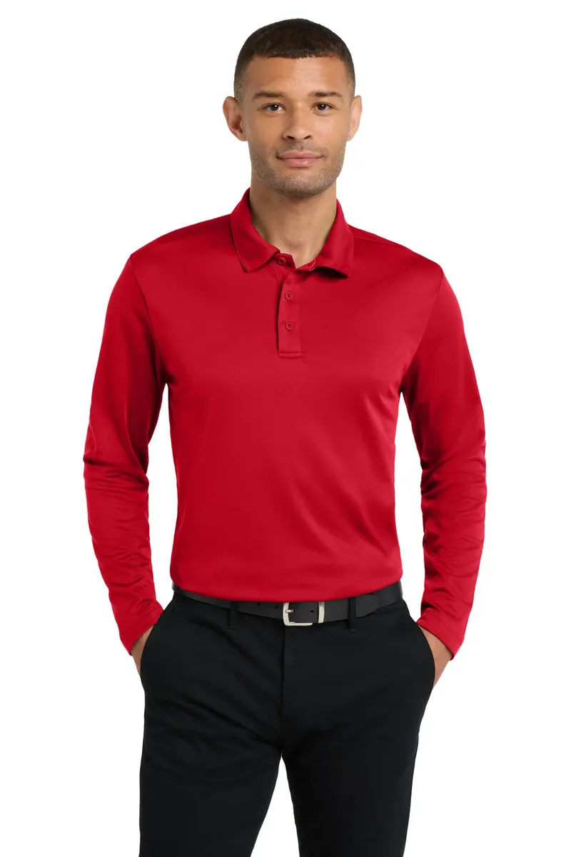 Port Authority® Silk Touch Performance Long Sleeve Polo. K540LS - additional view 6