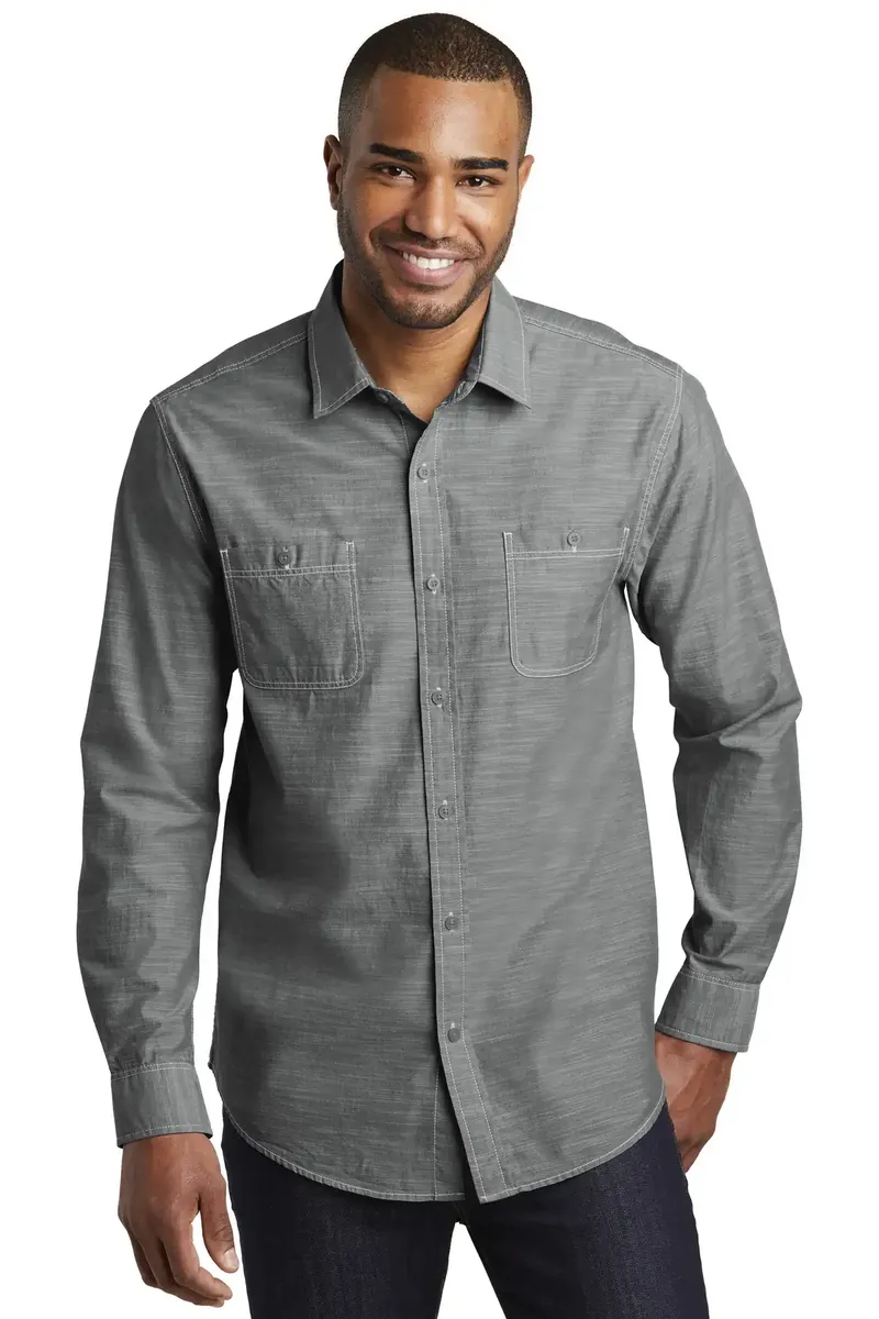 Port Authority® Slub Chambray Shirt. W380 - additional view 1