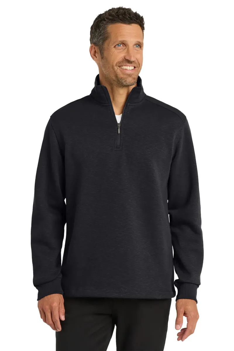 Port Authority® Slub Fleece 1/4-Zip Pullover. F295 - additional view 1