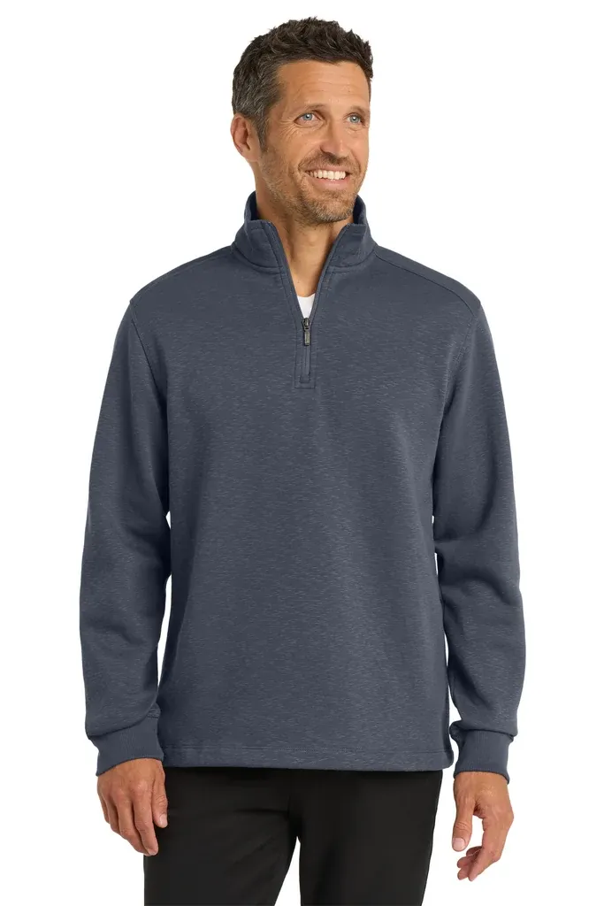 Port Authority® Slub Fleece 1/4-Zip Pullover. F295 - additional view 2