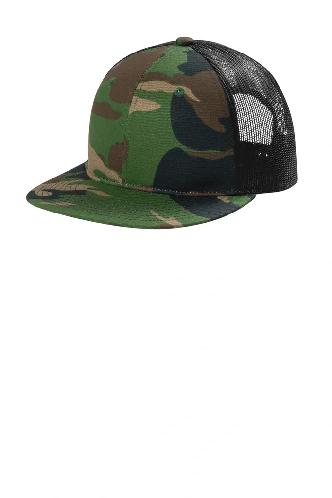 Port Authority® Snapback Flat Bill Trucker Cap C117 - additional view 4