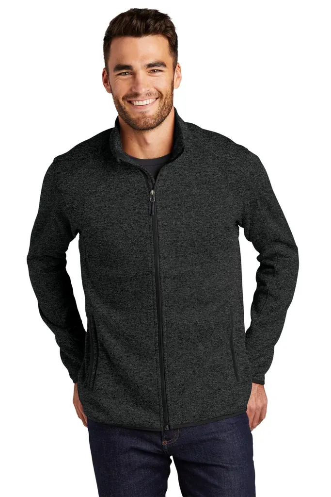 Port Authority® Sweater Fleece Jacket. F232 - additional view 1