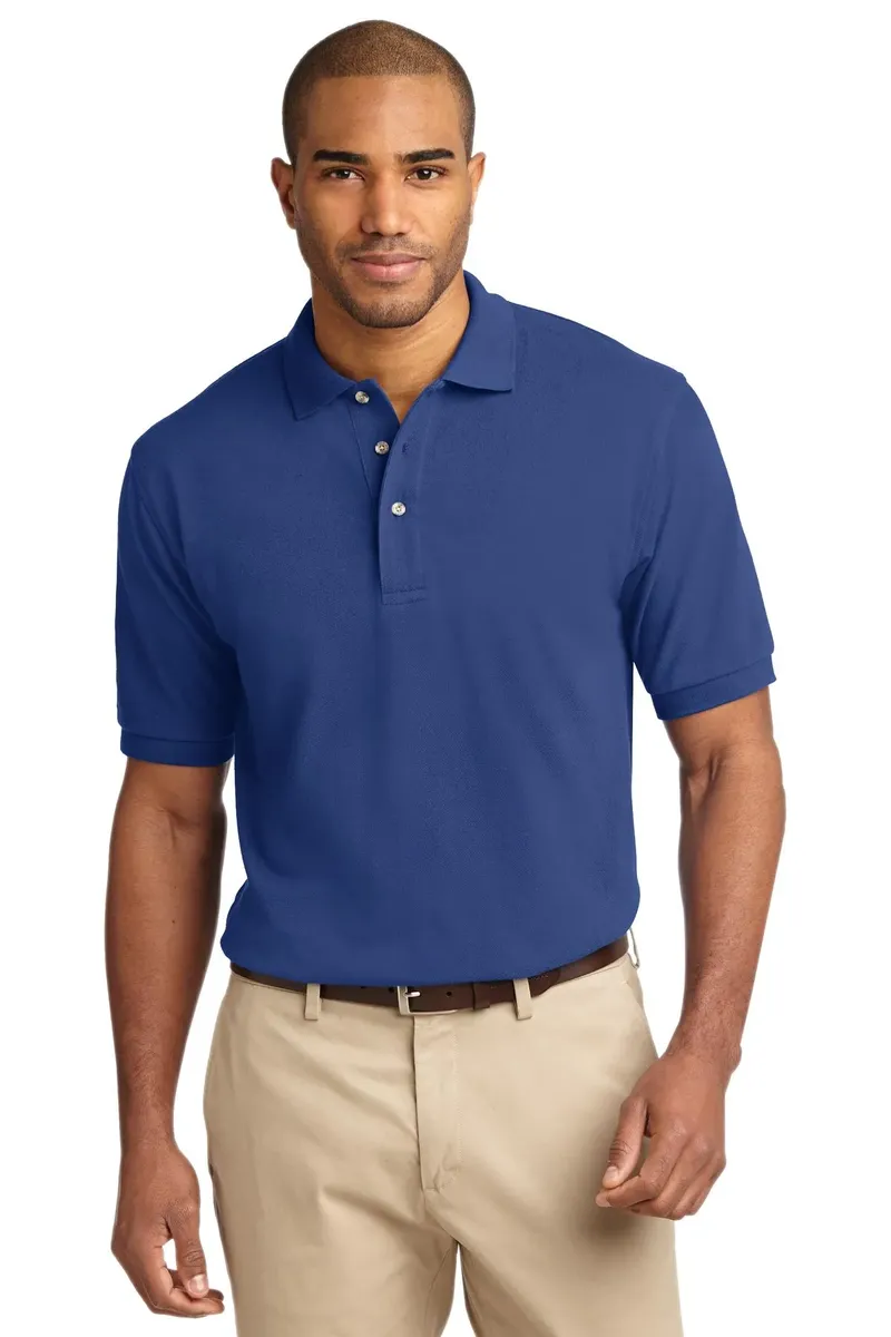 Port Authority® Tall Heavyweight Cotton Pique Polo.  TLK420 - additional view 1