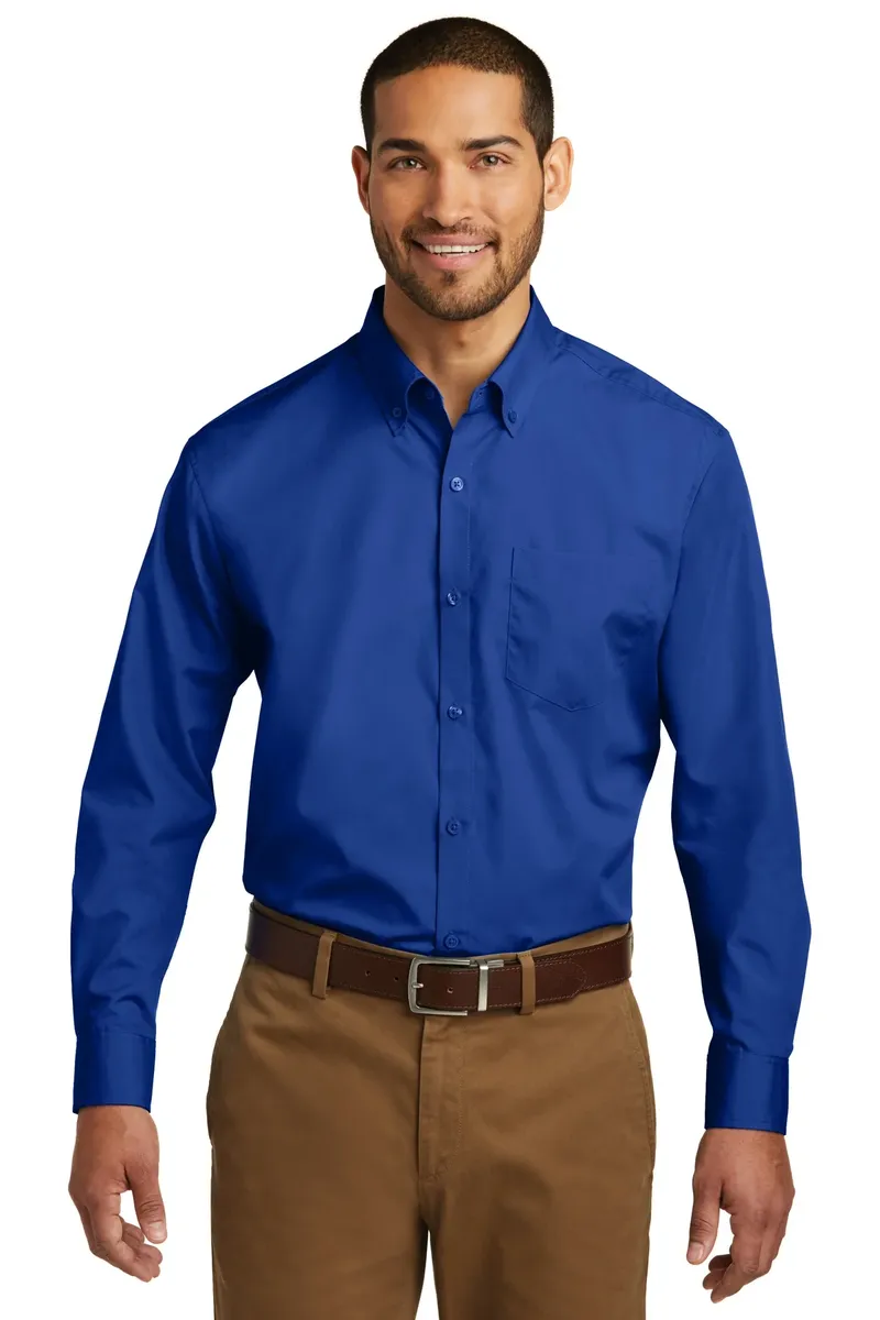 Port Authority® Tall Long Sleeve Carefree Poplin Shirt. TW100 - additional view 1