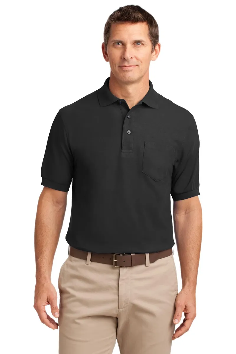 Port Authority® Tall Silk Touch Polo with Pocket. TLK500P - additional view 5