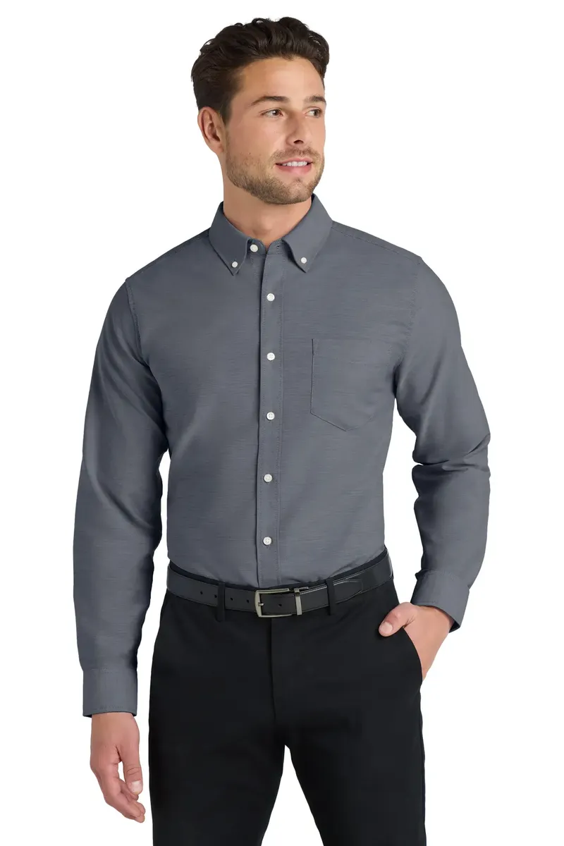 Port Authority® Tall SuperPro Oxford Shirt. TS658 - additional view 1