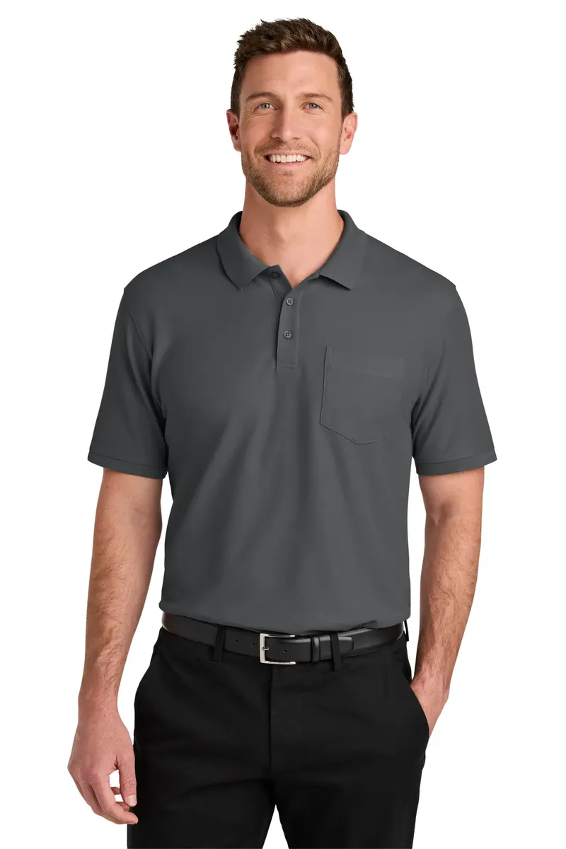 Port Authority® Tall Wearever Signature Pique Pocket Polo TLK200P - additional view 3