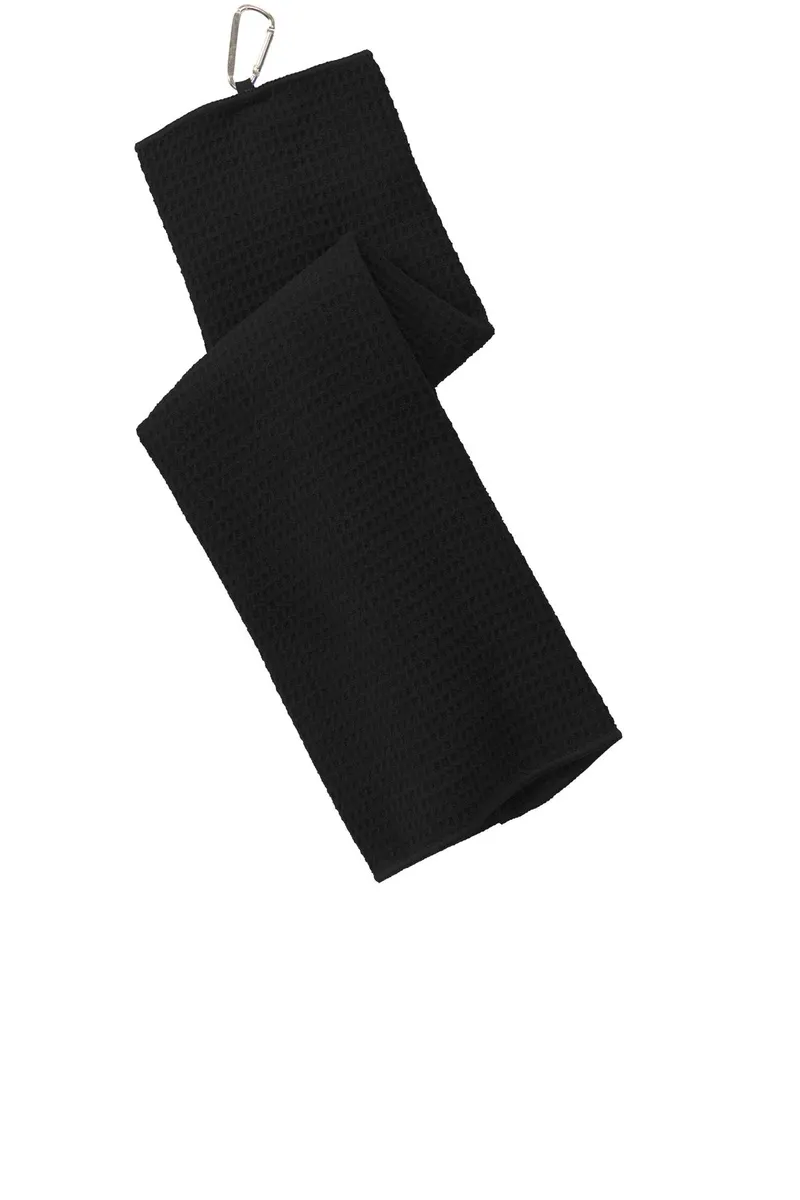 Port Authority® Waffle Microfiber Golf Towel. TW60 - additional view 1