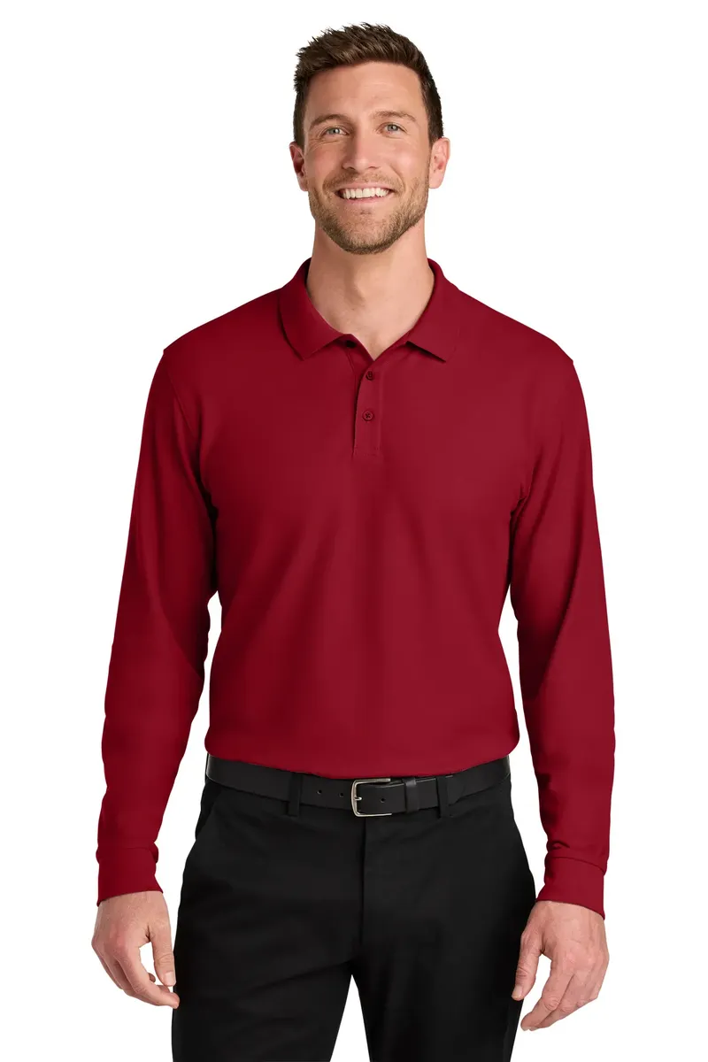 Port Authority® Wearever Signature Pique Long Sleeve Polo K200LS - additional view 1