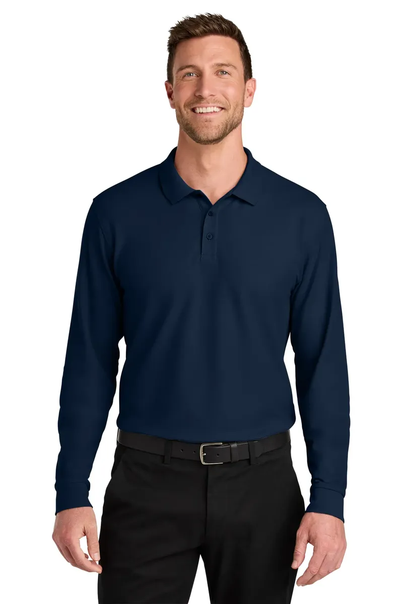 Port Authority® Wearever Signature Pique Long Sleeve Polo K200LS - additional view 3