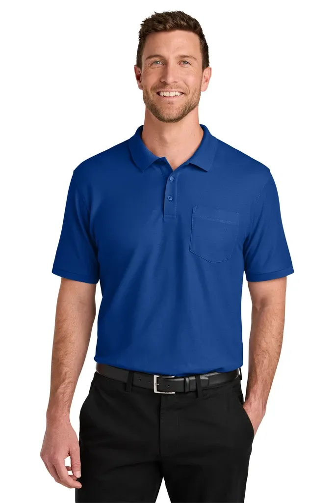 Port Authority® Wearever Signature Pique Pocket Polo K200P - additional view 6