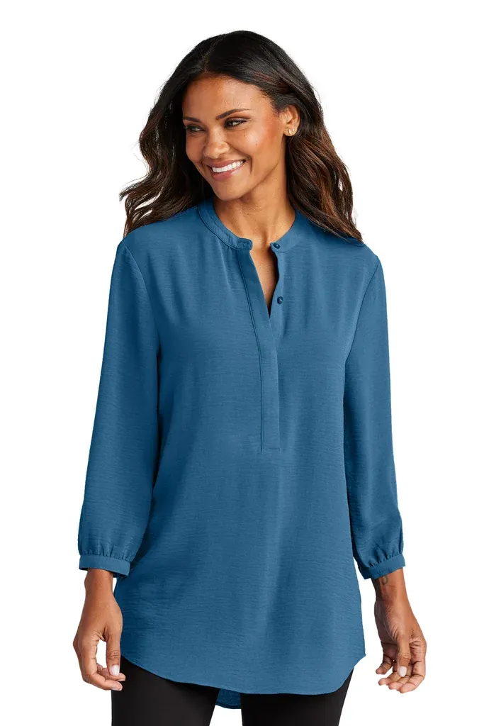 Port Authority® Women's 3/4-Sleeve Textured Crepe Tunic LW713 - additional view 2