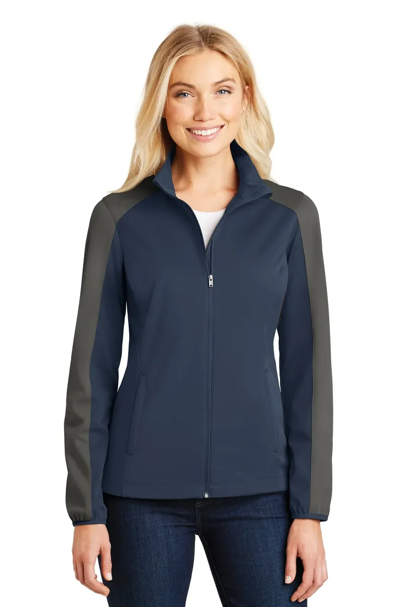 Port Authority® Women's Active Colorblock Soft Shell Jacket. L718 - additional view 1