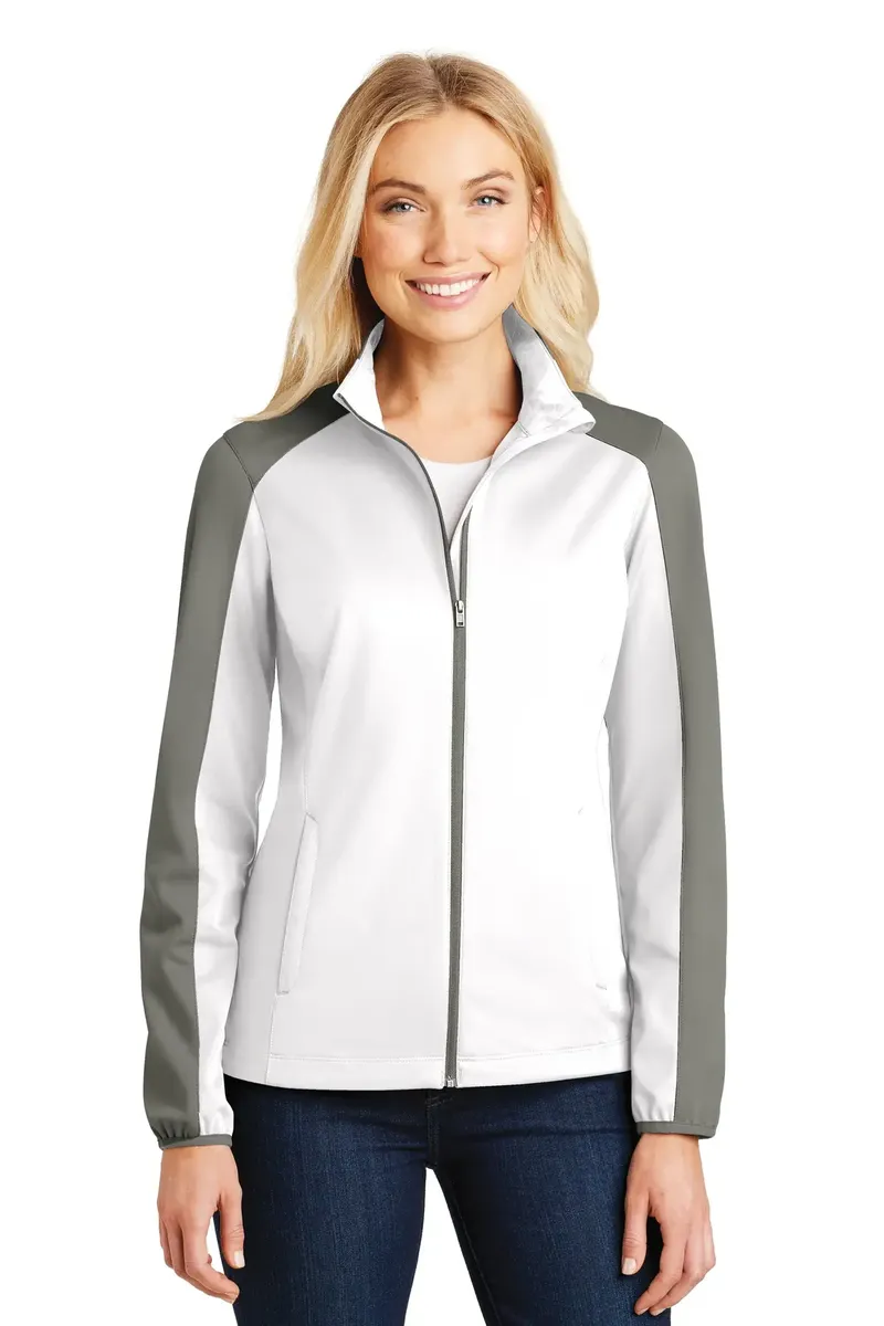 Port Authority® Women's Active Colorblock Soft Shell Jacket. L718 - additional view 3