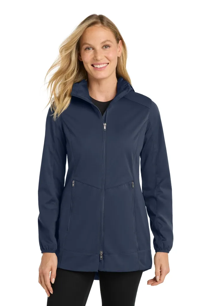 Port Authority® Women's Active Hooded Soft Shell Jacket. L719 - additional view 2