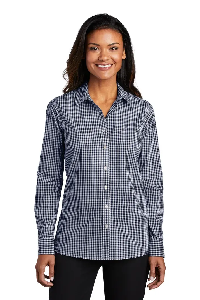 Port Authority ® Women's Broadcloth Gingham Easy Care Shirt LW644