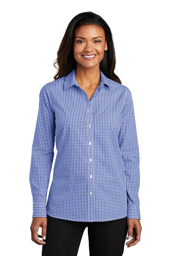 Port Authority ® Women's Broadcloth Gingham Easy Care Shirt LW644 - additional view 1