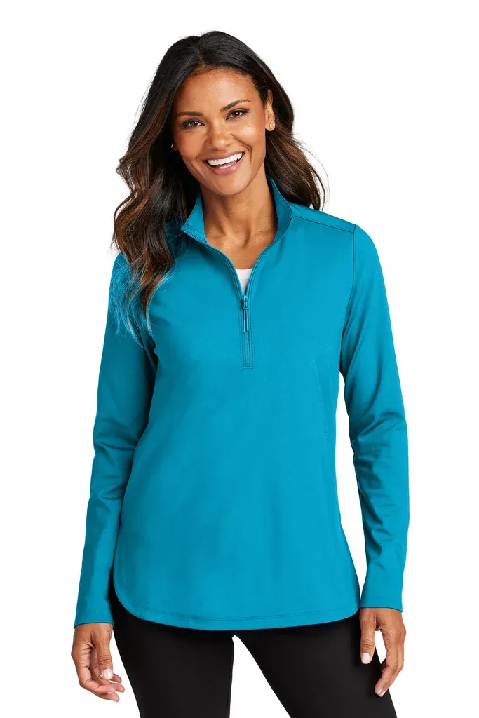 Port Authority® Women's C-FREE® Double Knit 1/4-Zip LK880 - additional view 1