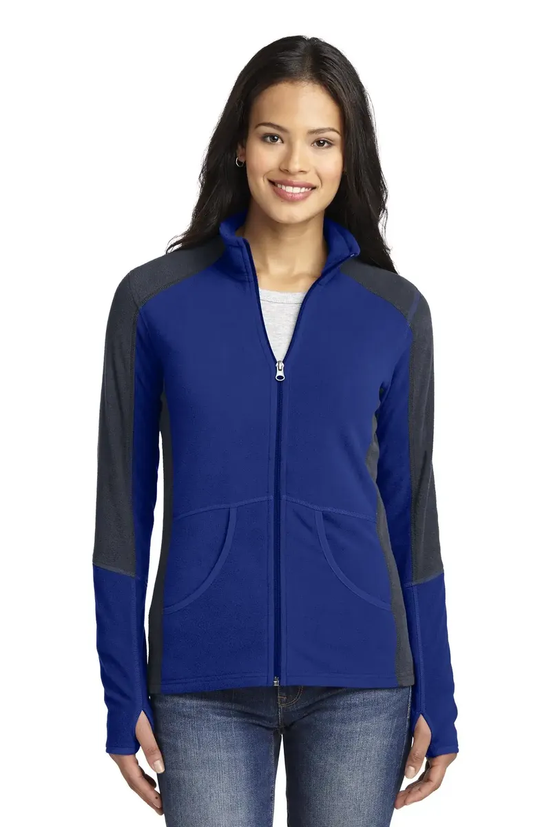 Port Authority® Women's Colorblock Microfleece Jacket. L230 - additional view 2