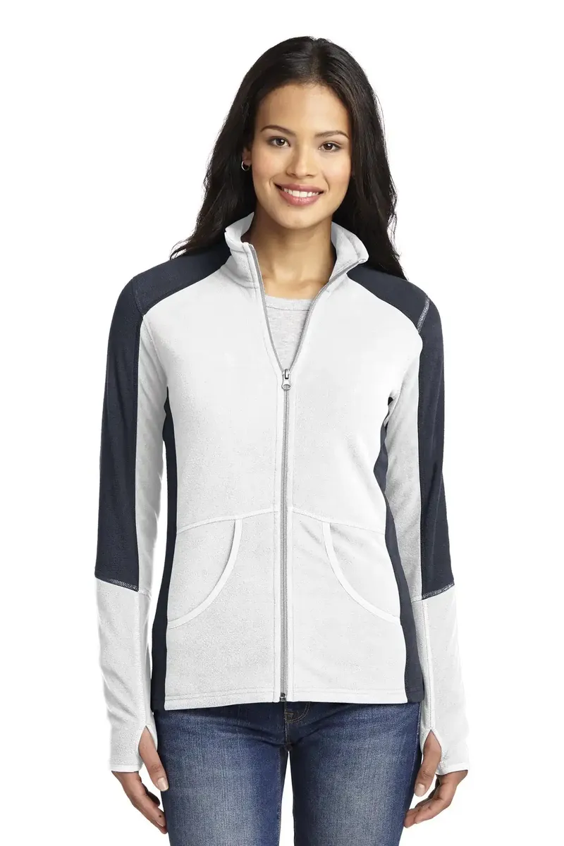 Port Authority® Women's Colorblock Microfleece Jacket. L230 - additional view 1