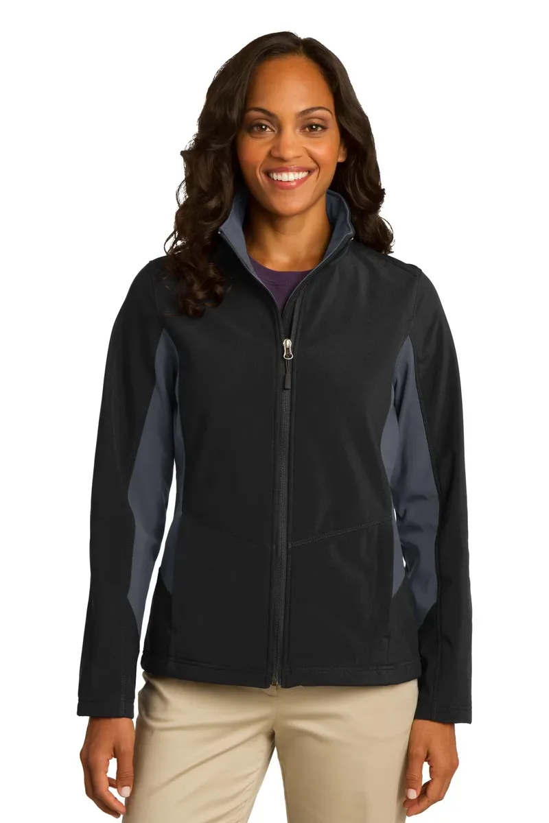 Port Authority® Women's Core Colorblock Soft Shell Jacket. L318 - additional view 3