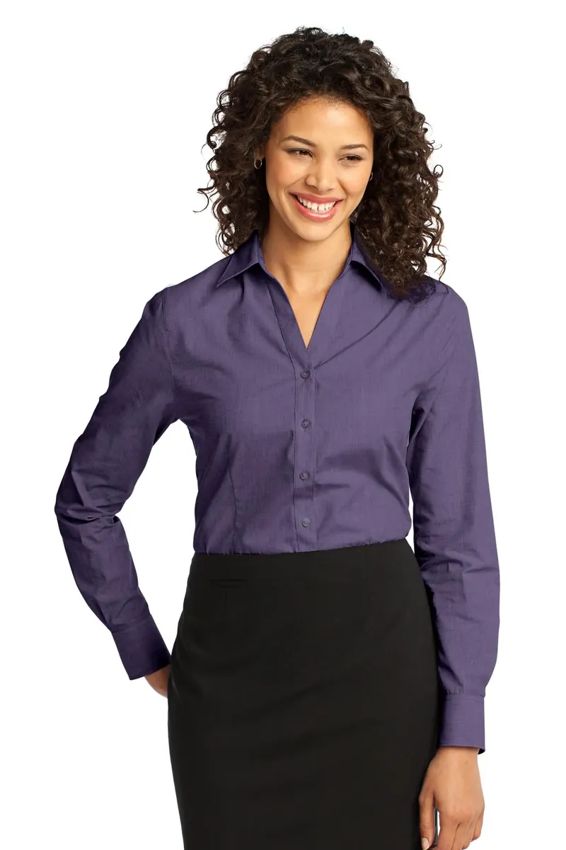 Port Authority® Women's Crosshatch Easy Care Shirt. L640 - additional view 6