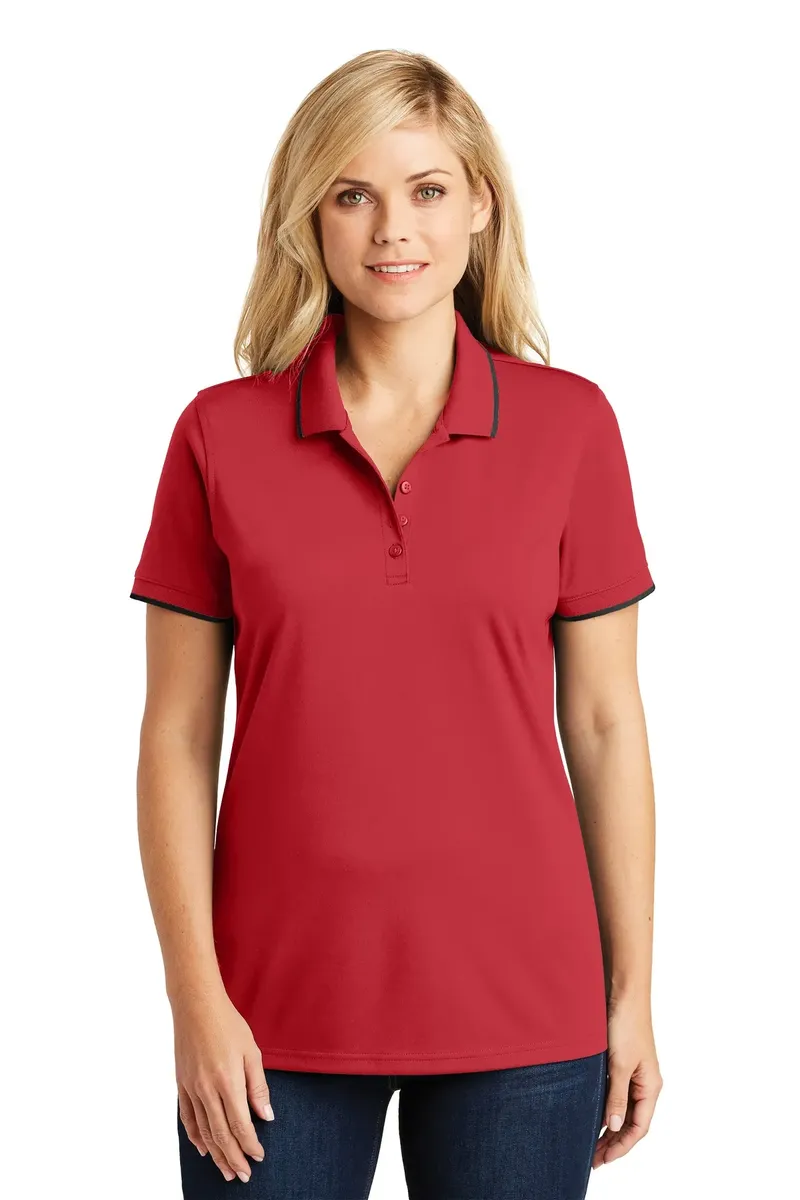 Port Authority® Women's Dry Zone® UV Micro-Mesh Tipped Polo. LK111 - additional view 3