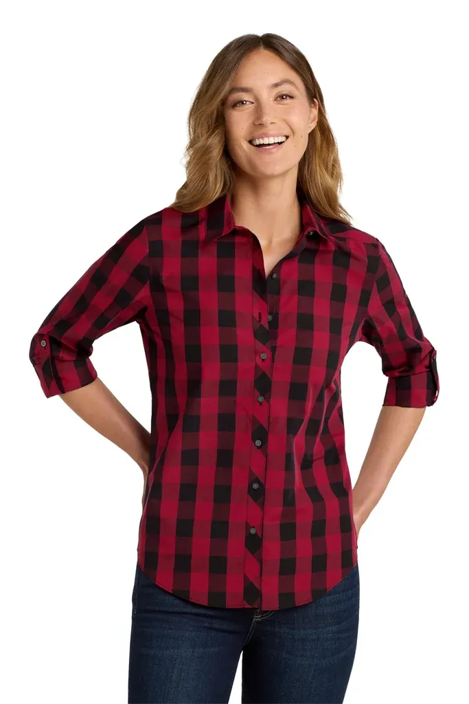 Port Authority® Women's Everyday Plaid Shirt. LW670 - additional view 1