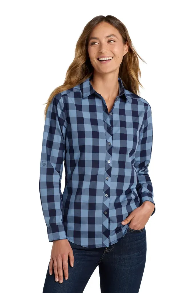 Port Authority® Women's Everyday Plaid Shirt. LW670 - additional view 3